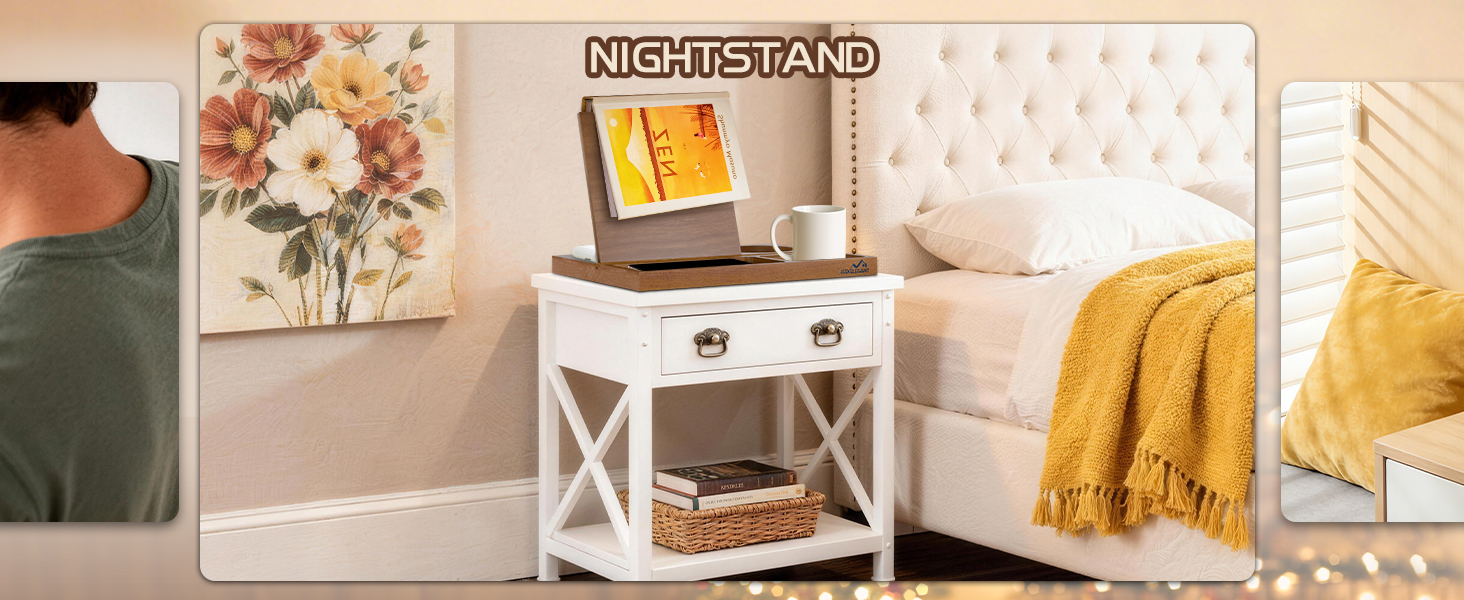book holder nightstand