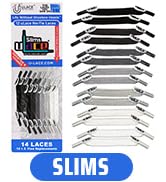 uLace Slims No-Tie Shoelaces - Elastic Shoe Laces for Sneakers | Stretchy, Elastic Laces | Easy I...