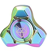 FREELOVE Metal Fidget Spinner for Adults, Stainless Steel Heavy Spinning Toys, Small Mini Fox Han...