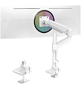 Ergounion Heavy Duty Monitor Arm for 13-49 Inch Ultrawide Screens, Holds Up to 44lbs, Fully Adjus...