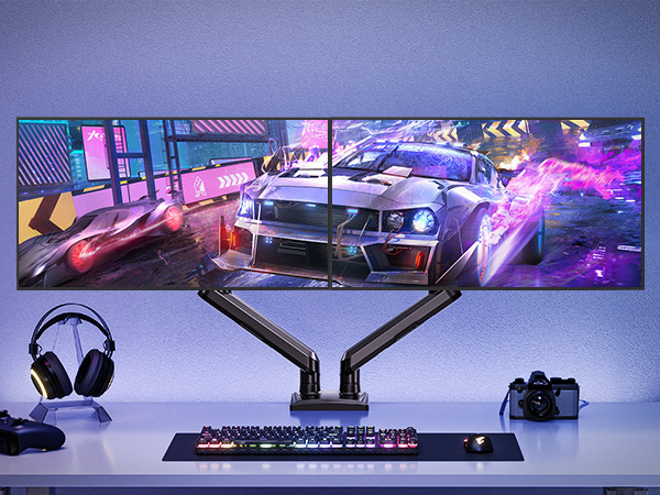 dual monitor arm