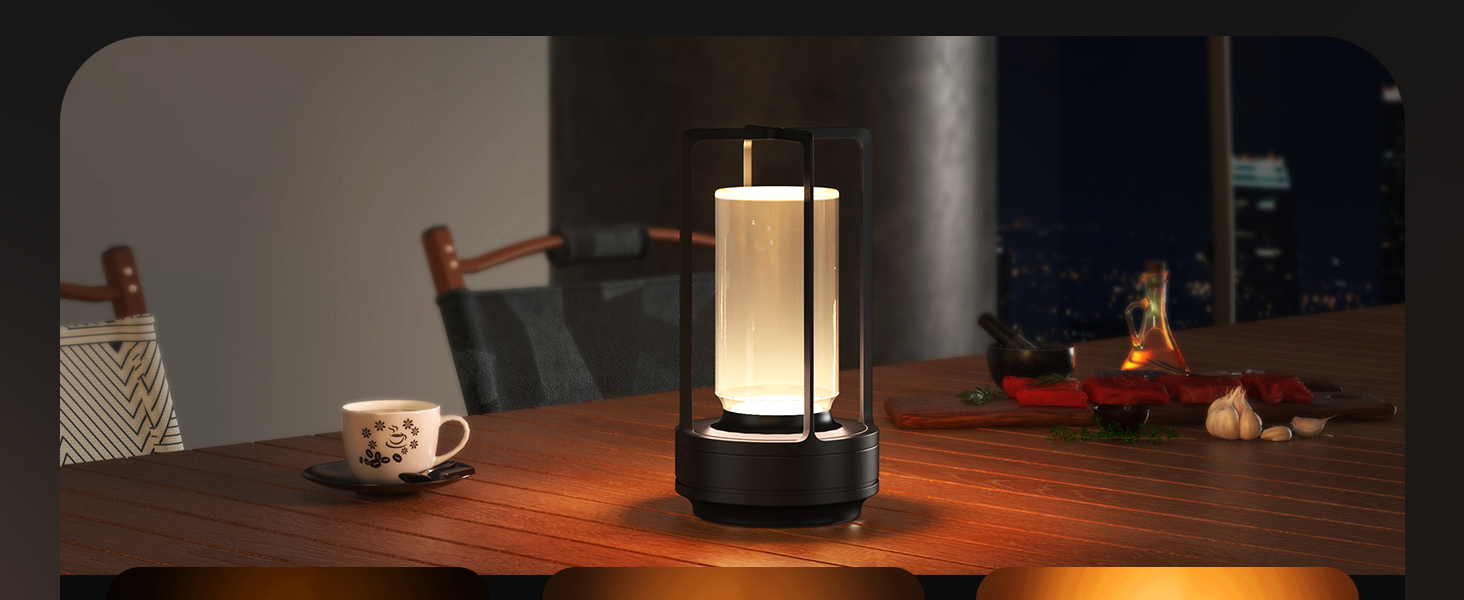 battery table lamp