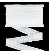 FINGERINSPIRE 15 Yards Eyelet Lace Trim 1-3/4 inch Wide Polyester Flower Lace Trim White Embroide...