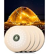 Rechargeable RGB & Warm Camping String Lights, 32.8ft 3 in 1 Tent Lamp with 8 Lighting Modes IPX4...