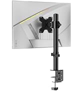 H&C(hcck&Cllassp) Single Monitor Stand for 13-27" Monitors up to 17.6lbs, Adjustable Heights and ...