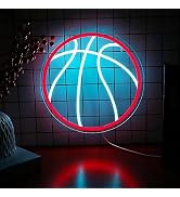 Neonawall Basketball For Home Decor,Bedroom Decor,Led Sign,Room Neon Sign,Gym Decor,Sports Neon S...
