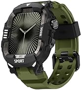 DABAOZA Rugged Case with Band Compatible with Apple Watch 49mm 46mm 45mm 44mm, for iWatch Series ...