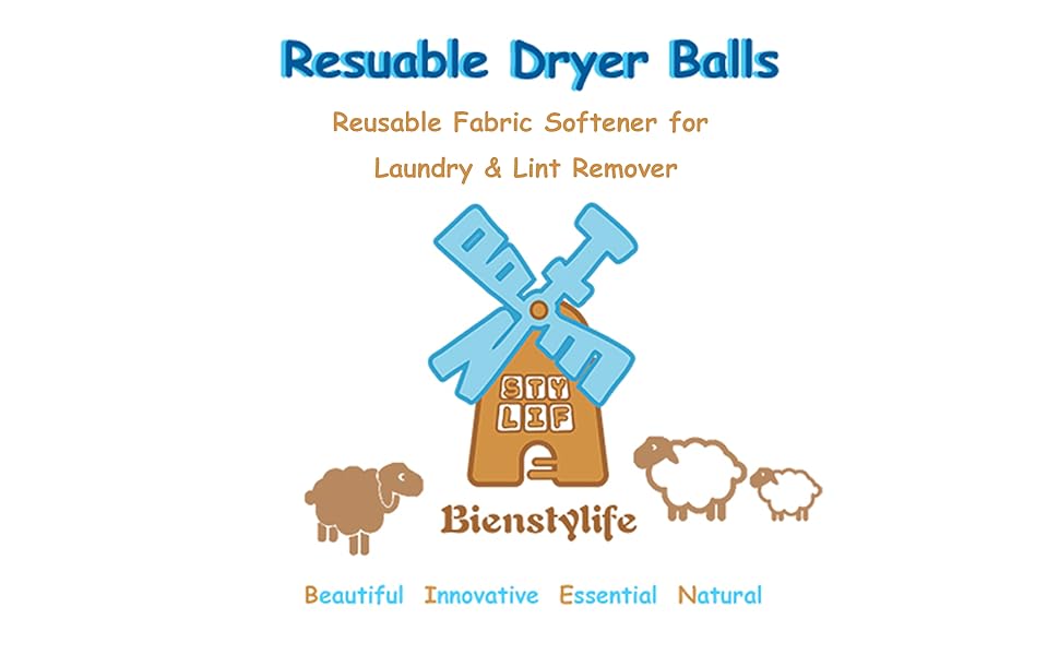Bienstylife Reusable Dryer Balls