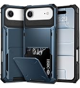 TOPAUX for iPhone Air Wallet Case 5 Credit Card Holder Flip Cover Secure Back Pocket Slot Compart...