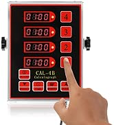 BEAMNOVA 4 Channel Digital Kitchen Timer with Loud Adjustable Alarm, Stainless Steel Commercial C...