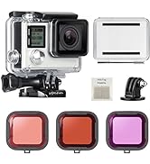 gopro hero 4 waterproof case with dive filter