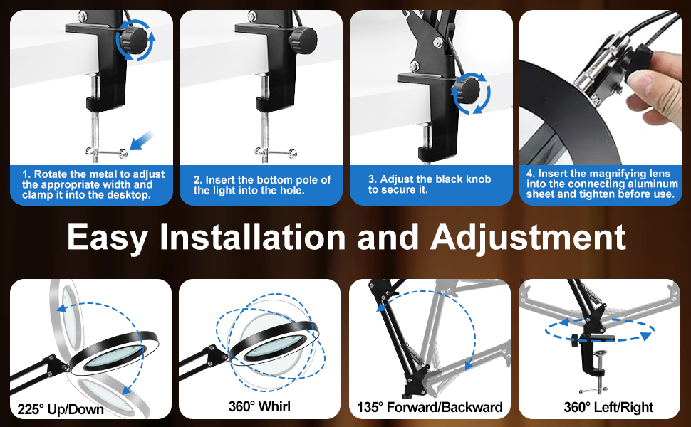 Easy Installation and Adjustment