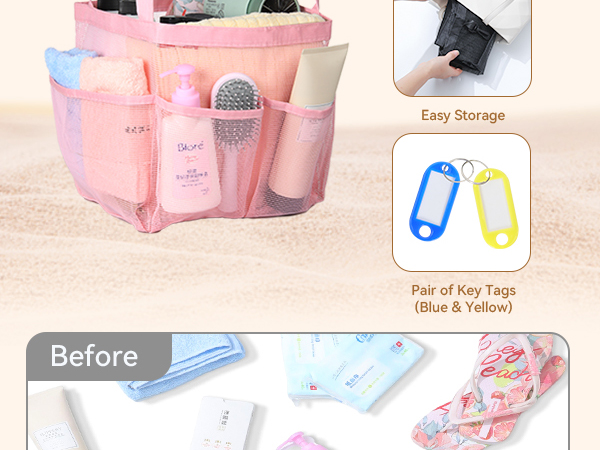 huge storage space shower caddies extra large tote bag spacious store all bathing necessities