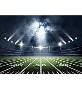 BELECO 7x5ft Fabric Football Field Backdrop Sports Stadium Super Bowl Backdrop Football Theme Bir...