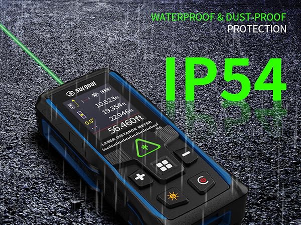 IP54 waterproof & dust-proof protection