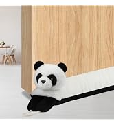 MAGZO Under Door Draft Stopper 36 Inch, Weighted Animal Noise Blocker for Door, Panda Draft Guard...