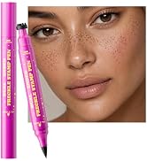 Dual-Ended Freckle Pen, Sponge Stamp & Precision Tip,Caramel Brown 03 | Soft sponge stamp, precis...