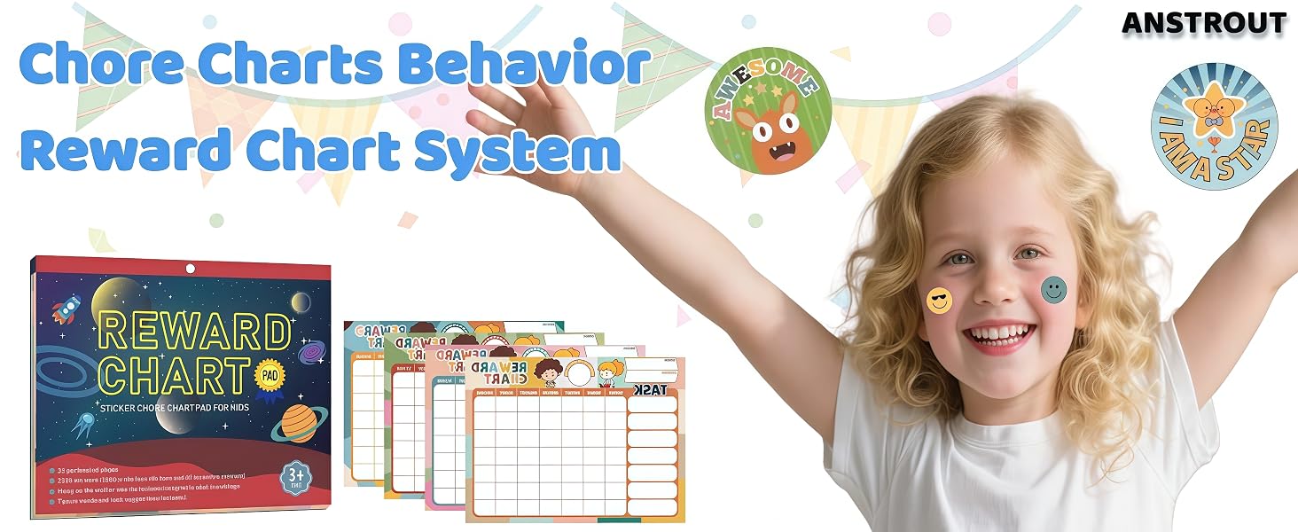 Boho 32 Chore Charts Behavior Reward Chart