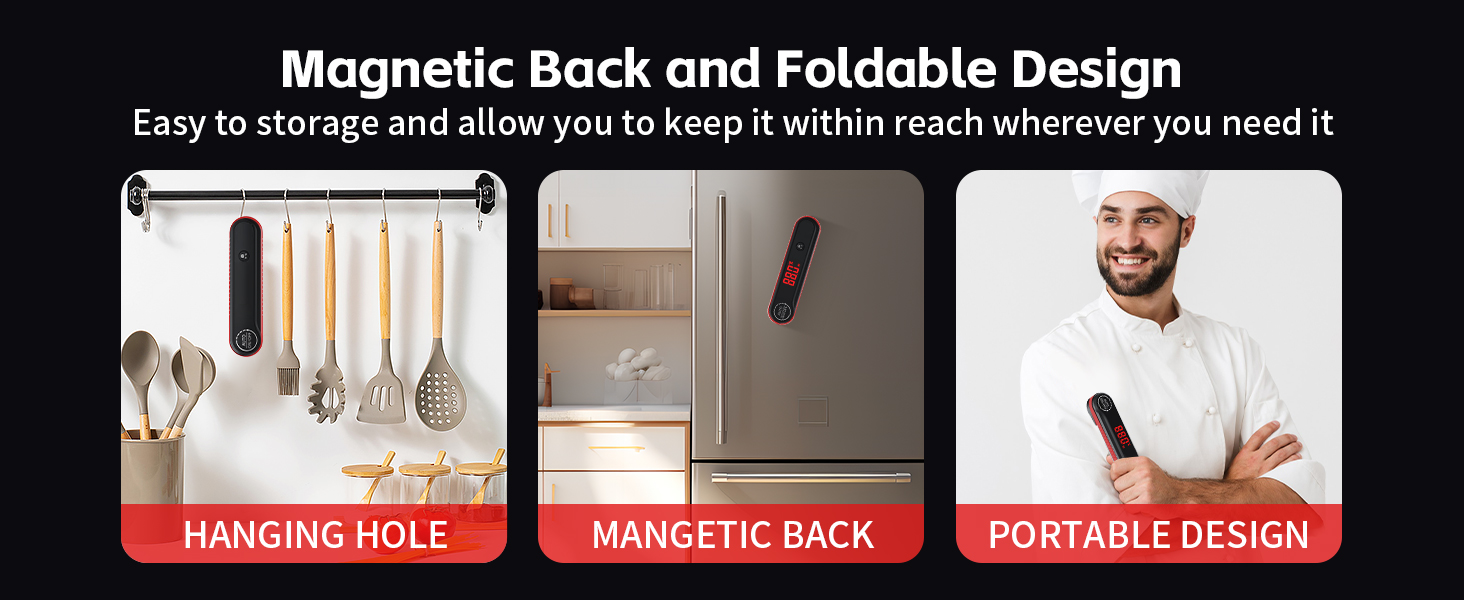 Magnetic Back and Foldable Design