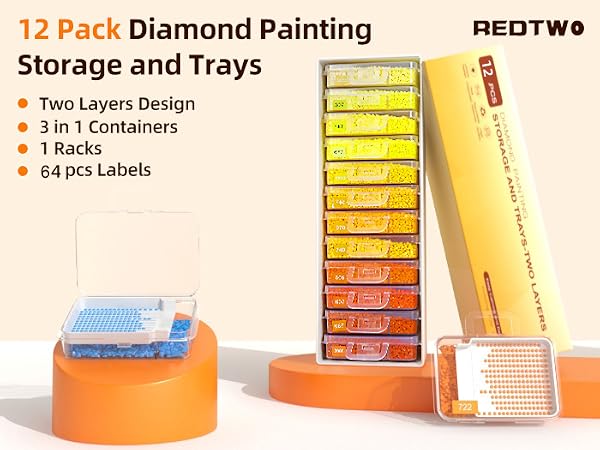 12pack diamond painting storage
