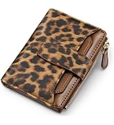 Simikol Leopard Wallet Women RFID Blocking Bifold, PU Leather Card Holder | Small Wallet for Wome...
