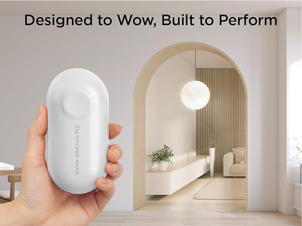 designed to wow, built to perform, mini plus, kitchen mama rechargeable can opener