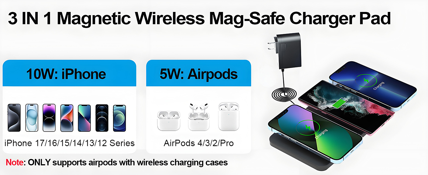 Triple Magnetic Wireless Charging Pad