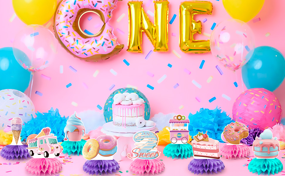 donut honeycomb centerpieces