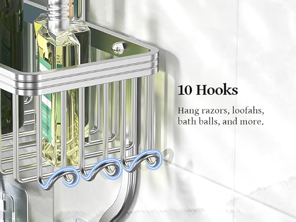 hanging shower organizer