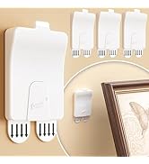 TAILI Picture Hangers 4 Pcs(10 Strips), Damage Free Picture Hangers for Walls,Adhesive Picture Ha...