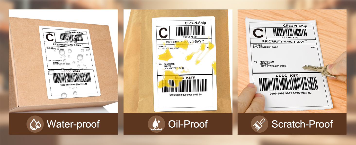 water-proof oil-proof scratch-proof