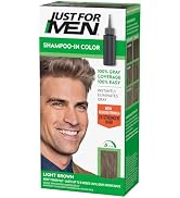 Just For Men Shampoo-In Color (Formerly Original Formula), Mens Hair Color with Keratin and Vitam...