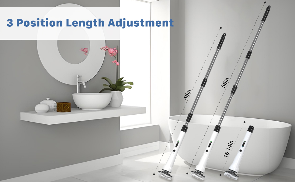 electric shower scrubber for cleaning