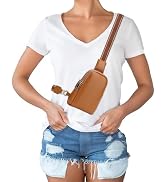 Peicees Mini Leather Crossbody Bags for Women Fanny Packs Travel Sling Bag Cross Body Bag Womens ...