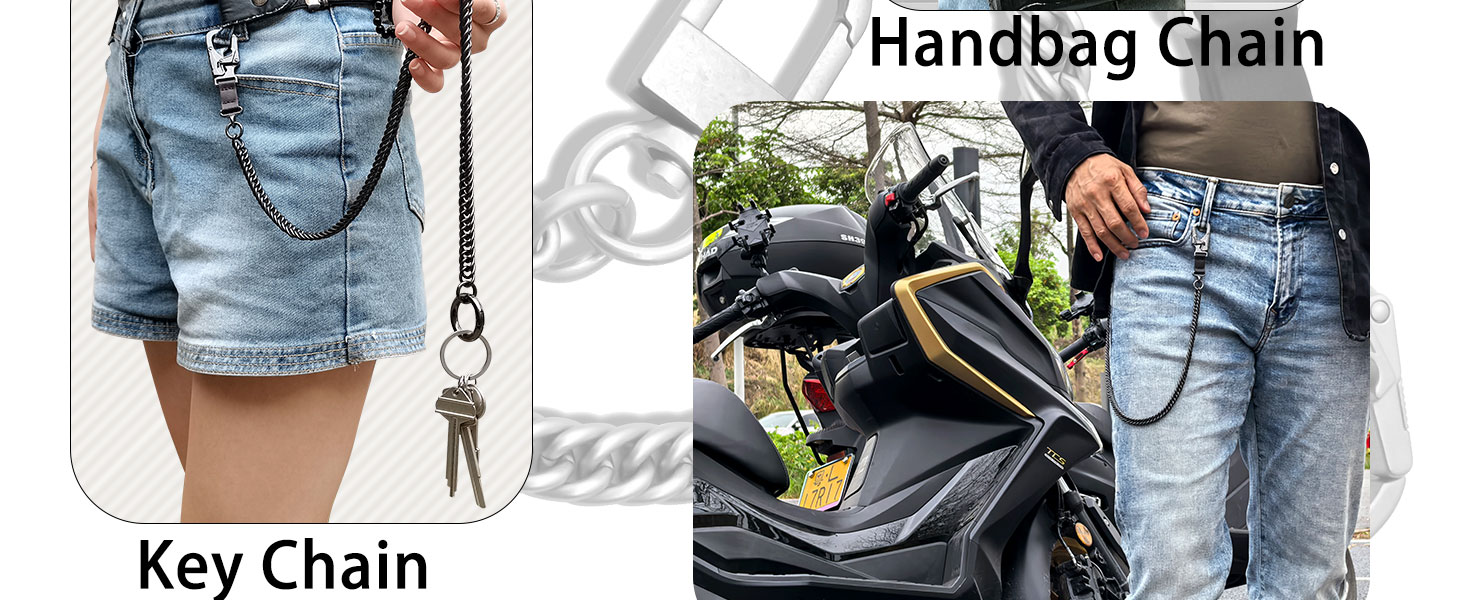 wallet chain stainless steel