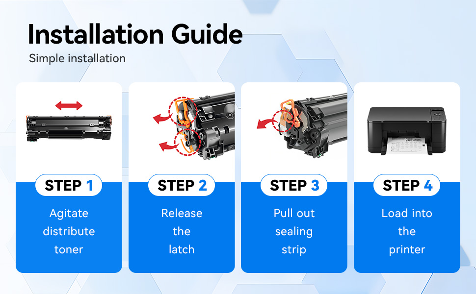 High quality toner provide you stable and reliable printing experience
