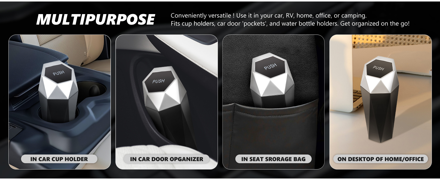 Mini Car Auto Trash Can