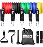 Starktape Resistance Bands. 100% Malaysian Natural Latex Band. Perfect for Physical Therapy, Home...