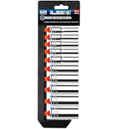 pgroup 10PCS 1/2” Drive Deep Socket Set, Metric (10mm-19mm), 6-Point, Cr-V Steel, Chrome Plated S...
