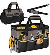 NECKORY Tool Bag, Portable Tool Box Organizer Adjustable Shoulder Strap, Carry Tool Tote Heavy Du...