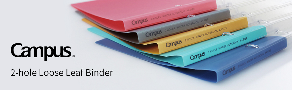 Kokuyo Campus Loose Leaf Binder, A4, 2 Holes, Up to 100 Sheets, Blue, Japan Import (RU-PP158B)
