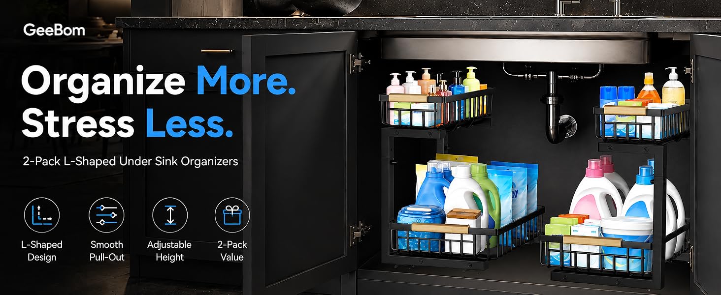 under kitchen sink organizer