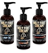 Derm Dude Holy Foot Cream for Dry Cracked Heels and Feet, 4oz (3-Pack) | MVP, Strawberry Lollipop...