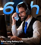 wireless headset with mic for work