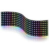 BTF-LIGHTING WS2812B RGB 5050SMD Individually Addressable Digital 8x32 256 Pixels 12.5in x 3.1in ...