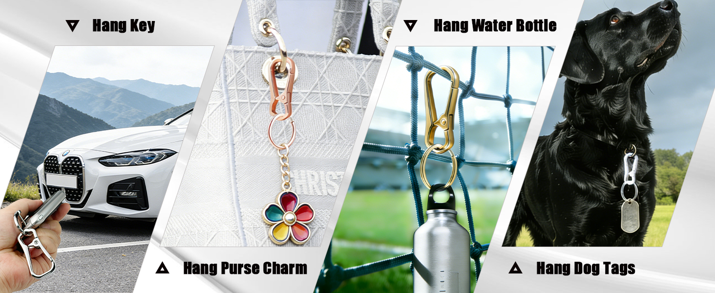 Versatile Metal Keychain Hook, Perfect for Key Holder, Dog Tag Clip, Lanyard Clip, Small Item Hook