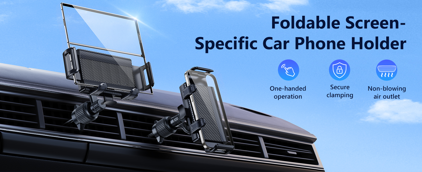 xuenair z fold 7 car mount features an upgraded opening and closing mechanism