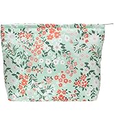 PAZIMIIK Makeup Bag Large Cotton Zipper Pouch for Purse Travel Canvas Make Up Organizer for Women...