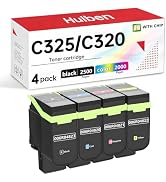 Compatible with Xerox C320 C325 Toner Cartridges High Yield (with chip) | Compatible with C325 C3...