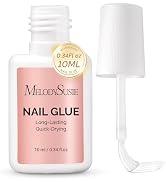 MelodySusie Nail Glue for Press on Nails Acrylic Nail Tips Quick-Drying Super Strong Long Lasting...